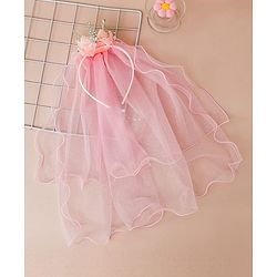 Babyhug Hair Bands With Applique Free Size-Pink