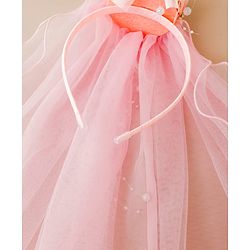 Babyhug Hair Bands With Applique Free Size-Pink