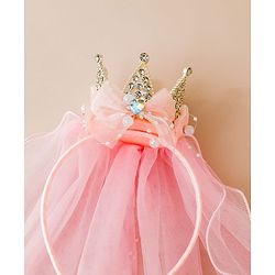 Babyhug Hair Bands With Applique Free Size-Pink