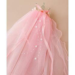Babyhug Hair Bands With Applique Free Size-Pink