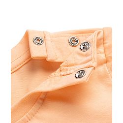 Babyhug 100% Cotton Knit Half Sleeves Tropical Theme Printed T-Shirt & Pyjama Night Suit - Peach