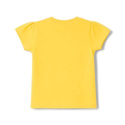 Babyhug 100% Cotton Knit Half Sleeves T-Shirt & Pyjama Night Suit With Text & Floral Print - Yellow