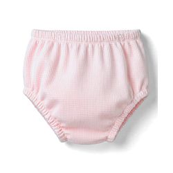 Babyhug Cotton Knit Frocks with Bloomer Half Sleeves Peter Pan Collar Pink  0-3 Months
