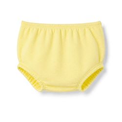Babyhug Waffle Knit Half Sleeves Solid Frock With Bloomer - Yellow