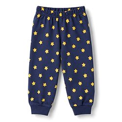 Babyhug Cotton Knit Full Sleeves Lion Printed T-Shirt & Pyjama Night Suit with Glow In Dark Effect - Navy