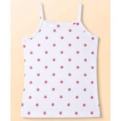 Babyhug 100% Cotton Knit Sleeveless Floral & Birds Printed Slips Pack Of 3 - Light Green Pink & White