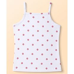 Babyhug 100% Cotton Knit Sleeveless Floral & Birds Printed Slips Pack Of 3 - Light Green Pink & White
