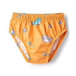 Babyhug 100% Cotton Knit Striped & Sea Life Printed Briefs Pack Of 3 - Multicolor