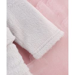 Babyhug Velour Knit Full Sleeves Hooded Bath Robe - Grey