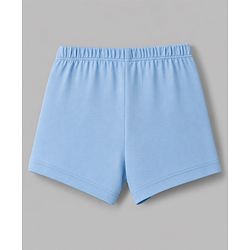 Babyhug 100% Cotton Knit Briefs Pack of 3 - Navy Blue, White & Light Blue