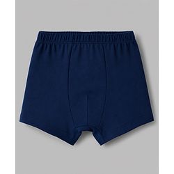 Babyhug 100% Cotton Knit Briefs Pack of 3 - Navy Blue, White & Light Blue