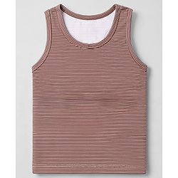 Babyhug 100% Cotton Single Jersey Knit Sleeveless Striped Sandos With Elephant Print Pack of 3 - Cream & Olive