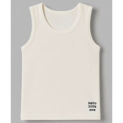 Babyhug 100% Cotton Single Jersey Knit Sleeveless Sando Pack of 3 - Blue,White, Light Blue