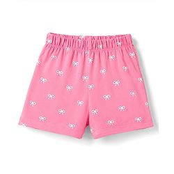 Babyhug Cotton Knit Sleeveless Bow Printed Co-Ords Top & Shorts Night Suit - Pink