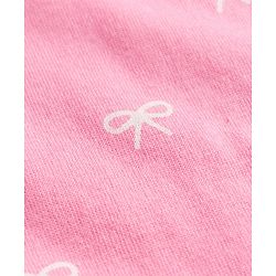 Babyhug Cotton Knit Sleeveless Bow Printed Co-Ords Top & Shorts Night Suit - Pink