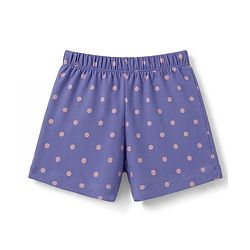 Babyhug Cotton Knit Half  Sleeves Polka Dots Printed T-Shirt & Shorts Night Suit - Light Pink