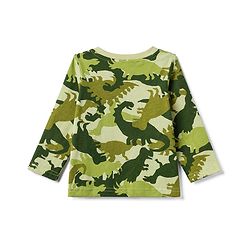 Babyhug 100% Cotton Knit Full Sleeves T-Shirt & Pyjama Co-Ord Night Suit With Dino Print - Green