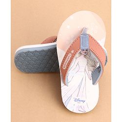 Cute Walk by Babyhug Slip Ons Flip Flops With Princess Print - Peach