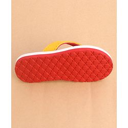Cute Walk by Babyhug Slip Ons Flip Flops With Mickey Mouse Print - Beige