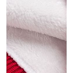 Babyhug Knit Full Sleeves Sweater Set with Snow Man Design - Red