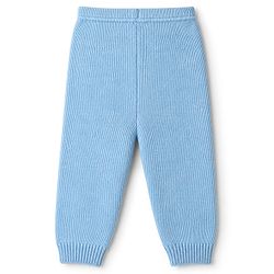 Babyhug Knit Full Sleeves Hooded Sweater Set With Paw Patch - Blue