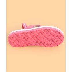 Cute Walk by Babyhug Back Strap Watermelon Printed Flip Flops - Yellow & Pink