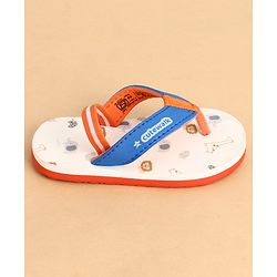 Cute Walk by Babyhug Back Strap Closure Animals Printed Flip Flops - White