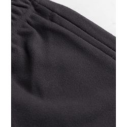 Babyhug Velour Knit Full Length Solid Pant - Black