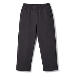 Babyhug Velour Knit Full Length Solid Pant - Black