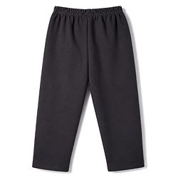 Babyhug Velour Knit Full Length Solid Pant - Black