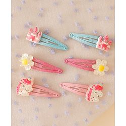 Babyhug Free Size Snap Clips With Applique - Multicolor
