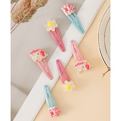 Babyhug Free Size Snap Clips With Applique - Multicolor