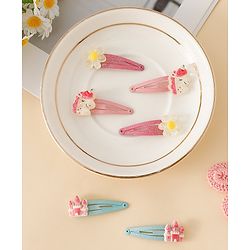 Babyhug Free Size Snap Clips With Applique - Multicolor