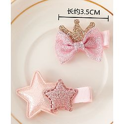 Babyhug Free Size Hair Pins And Clips - Pink
