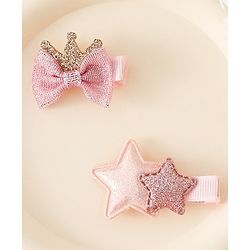 Babyhug Free Size Hair Pins And Clips - Pink