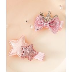 Babyhug Free Size Hair Pins And Clips - Pink