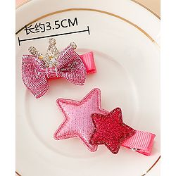 Babyhug Free Size Hair Pins And Clips - Pink
