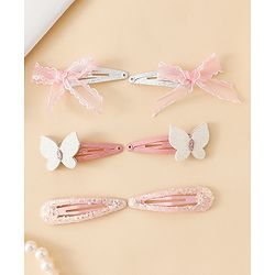 Babyhug Free Size Snap Clips With Applique - Blue
