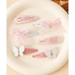 Babyhug Free Size Snap Clips With Applique - Blue