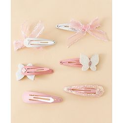 Babyhug Free Size Snap Clips With Applique - Blue