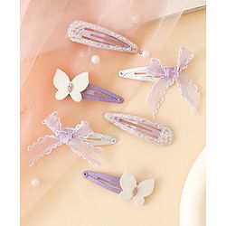 Babyhug Free Size Snap Clips -Purple