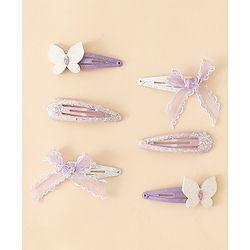 Babyhug Free Size Snap Clips -Purple