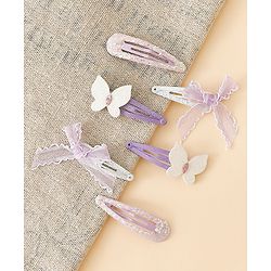 Babyhug Free Size Snap Clips -Purple