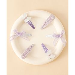 Babyhug Free Size Snap Clips -Purple