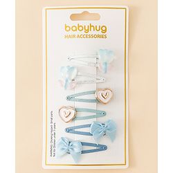 Babyhug Free Size Snap Clips - Blue