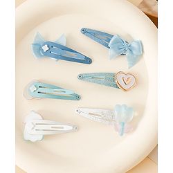 Babyhug Free Size Snap Clips - Blue