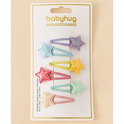 Babyhug Free Size Snap Clips With Applique - Multiclor