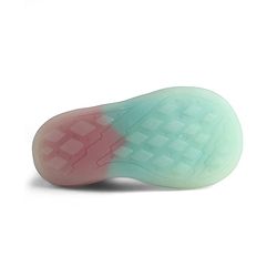 Cute Walk by Babyhug Slip on Sock Shoes with Unicorn & Polka Dot Print - Sea Green