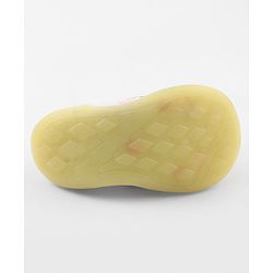Cute Walk by Babyhug Slip-On Closure Sock Shoes With Cat Print - Yellow
