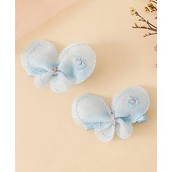 Babyhug Free Size Bow & Butterfly Clips - Purple